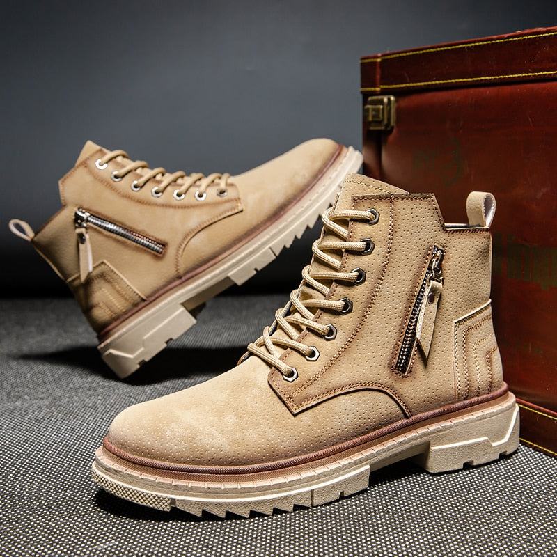 Russel-Etrou Sturdy Leather Boots