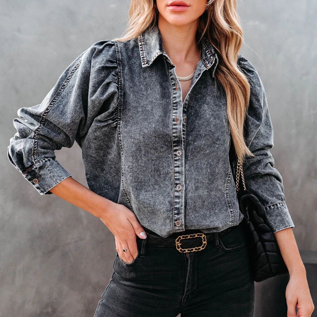 Izy Lynden Vintage Denim Top