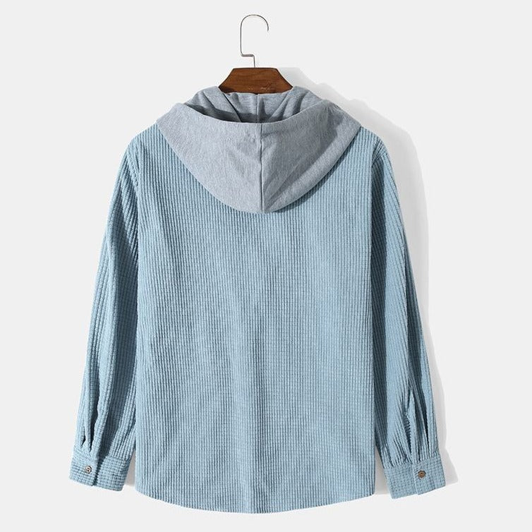 Arius Casual Hooded Corduroy Shirt