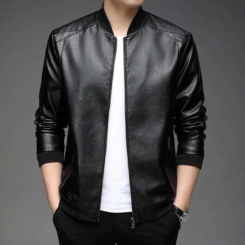 Theodore Henry Elegant Leather Jacket