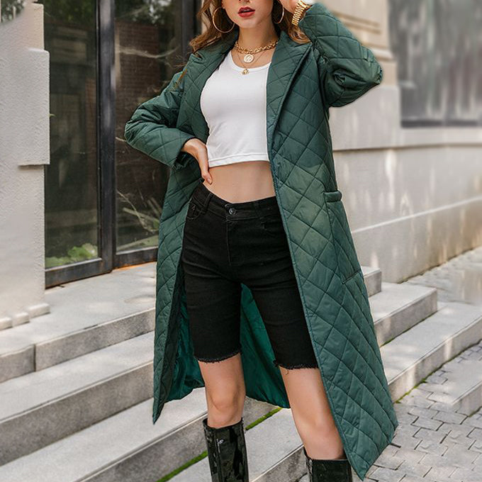 Scarlett Minimalist Belted Puffer Coat