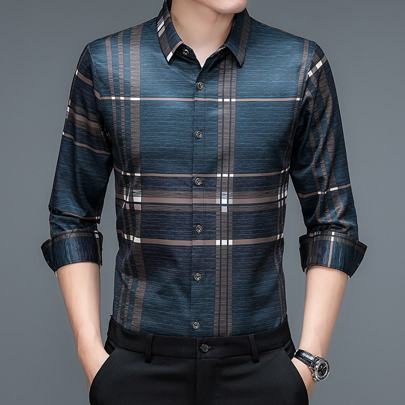 Liam Luxurious Silk Dress Shirt
