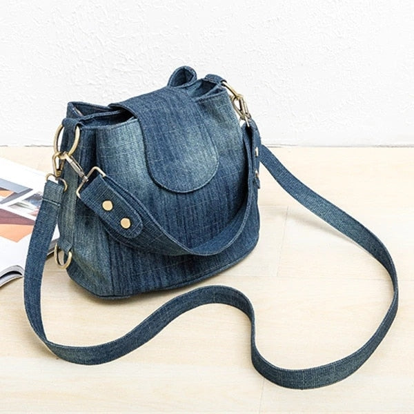 Calienne Modish Denim Crossbody Bag