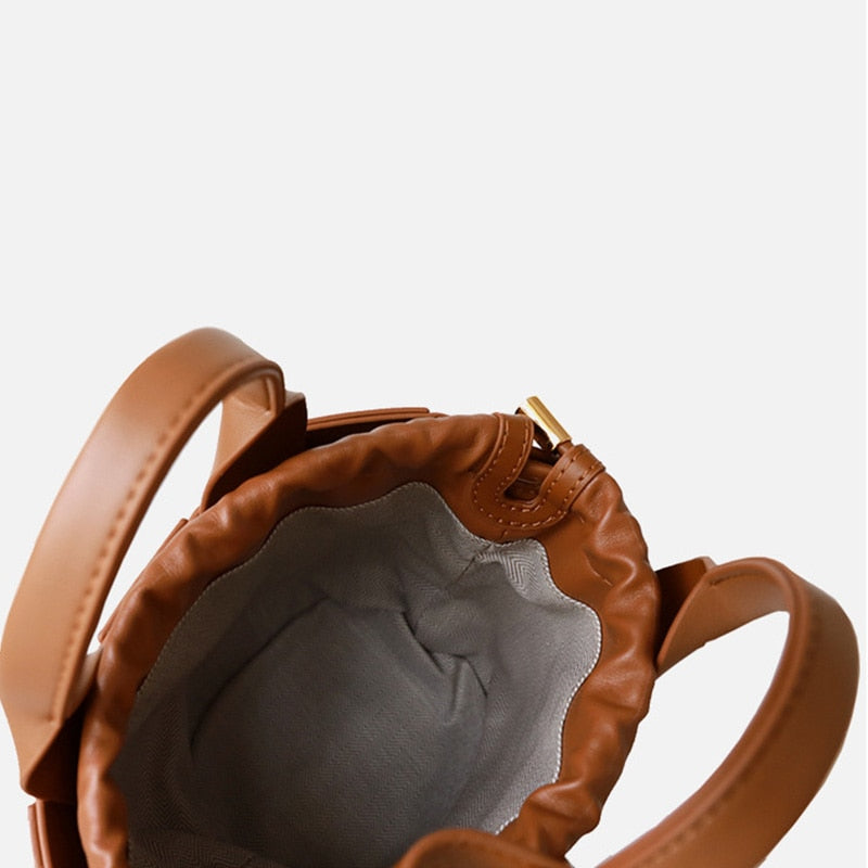 Emilia-Calou Luxe Leather Bucket Bag