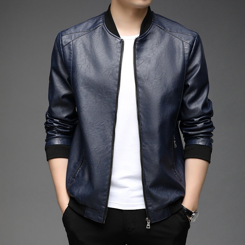 Theodore Henry Elegant Leather Jacket