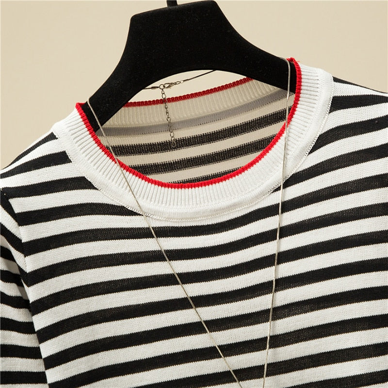 Brielle Comfy Stripe Long-Sleeve