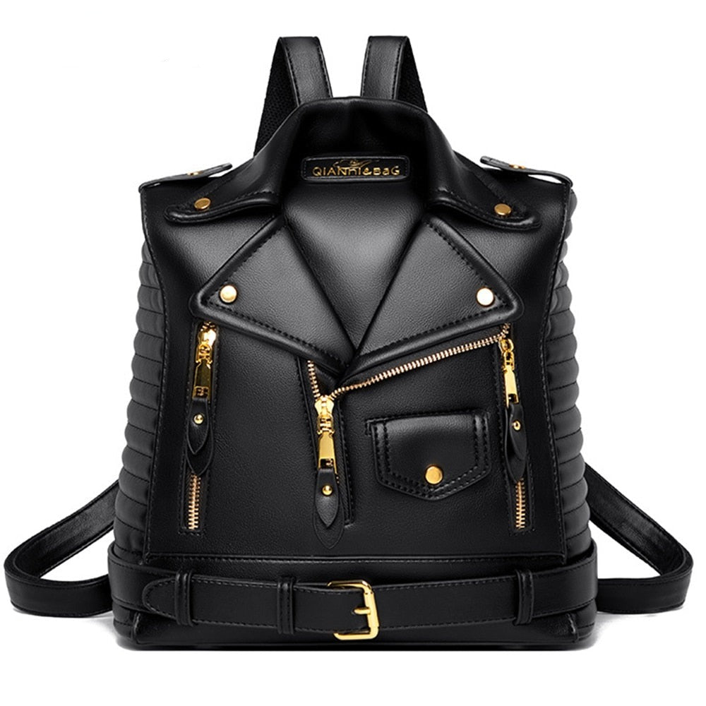 Olivia Luxe Leather Backpack