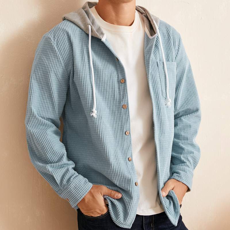 Arius Casual Hooded Corduroy Shirt