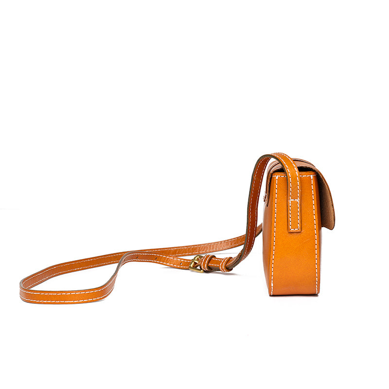Janveni Classic Leather Crossbody Bag