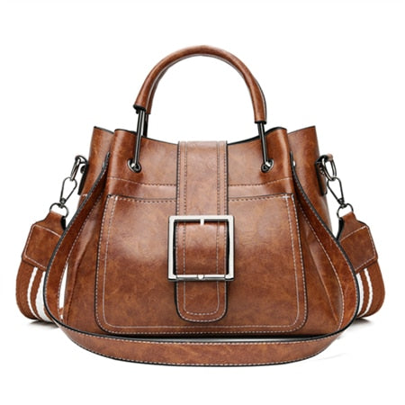 Janveny Classic Vintage Leather Bag