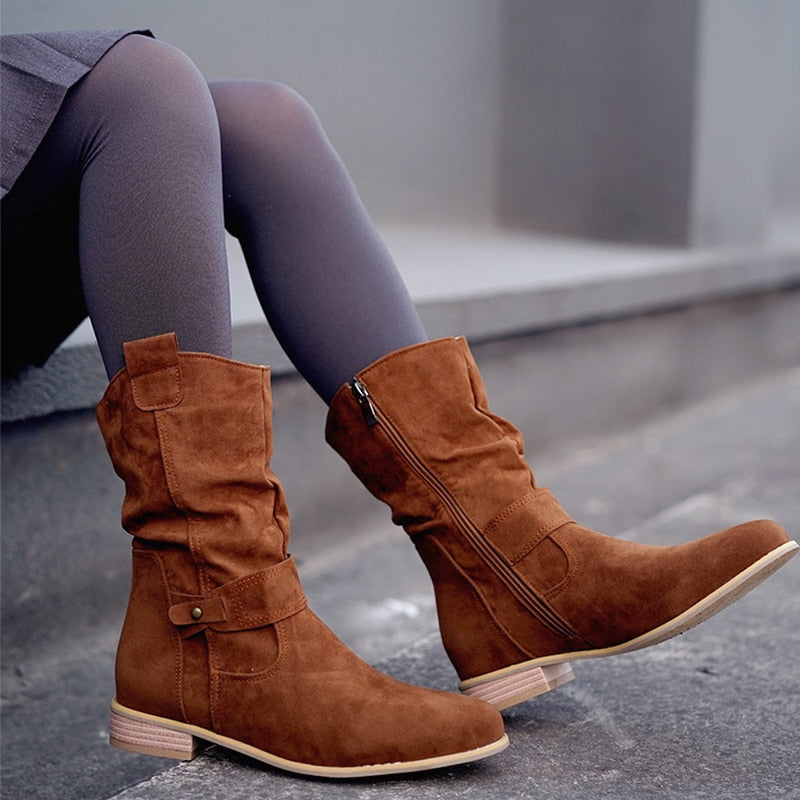 Emilia-Calou Classic Suede Boots