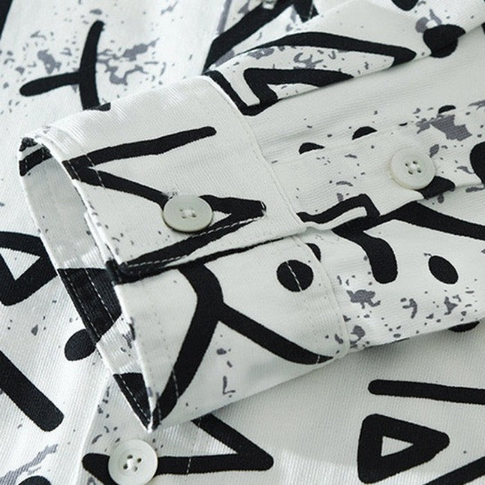 Russel-Etrou Casual Button-Up Shirt