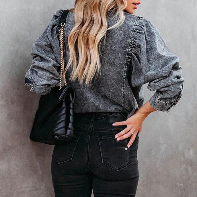 Izy Lynden Vintage Denim Top