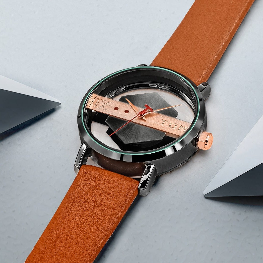 Tomi Sleek Leather Watch