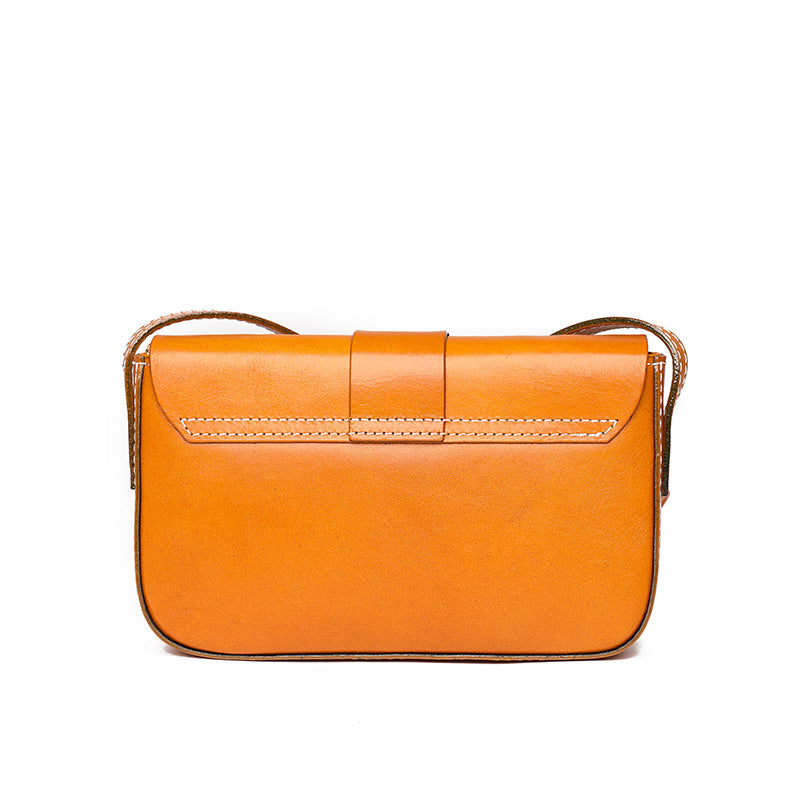 Janveni Classic Leather Crossbody Bag