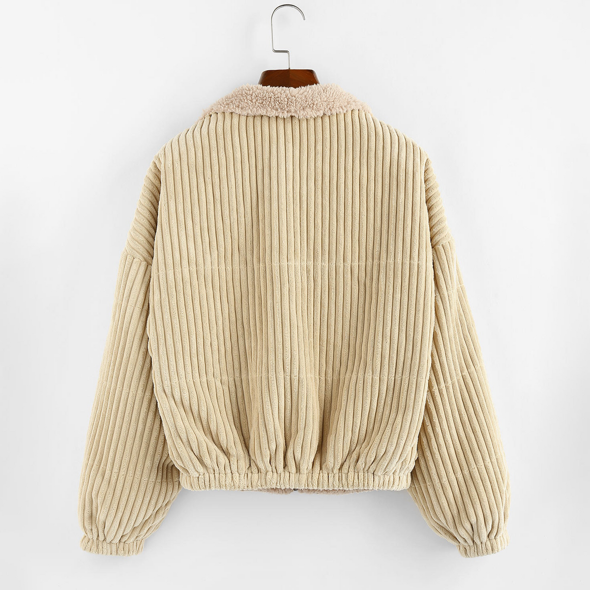 Calienne Chic Cropped Corduroy Jacket