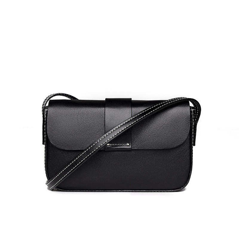 Janveni Classic Leather Crossbody Bag