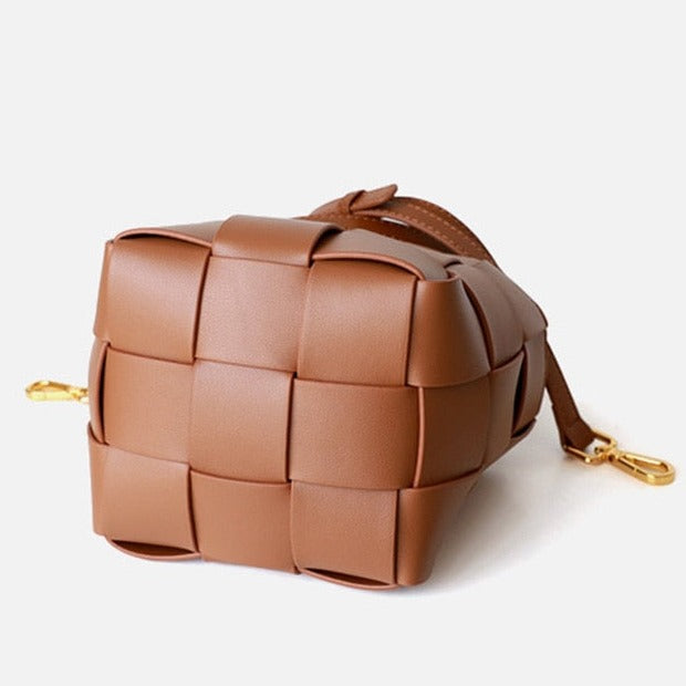 Emilia-Calou Luxe Leather Bucket Bag