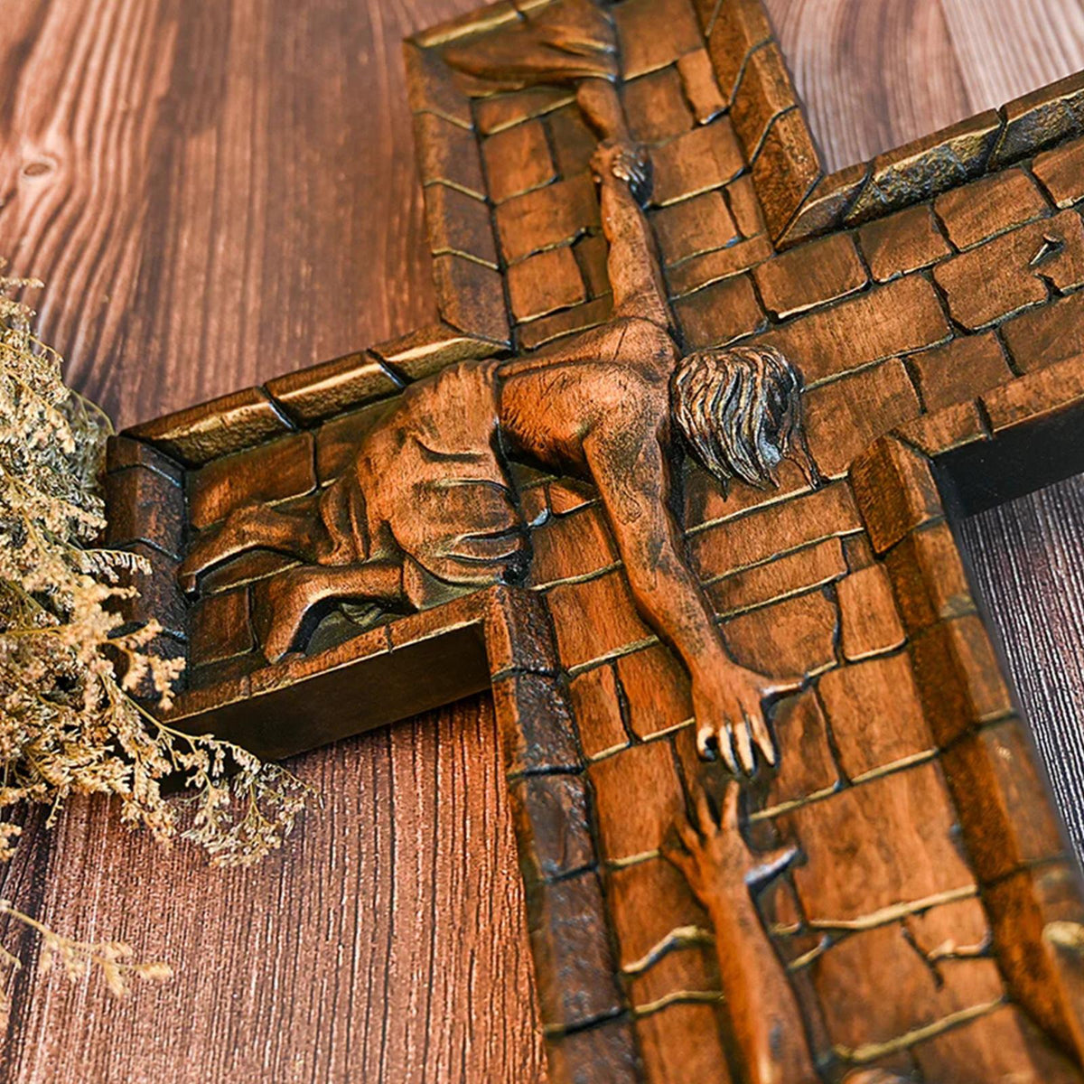 Savior Cross Wood Décor