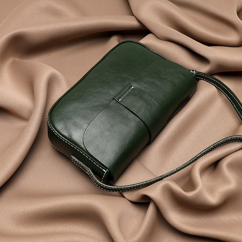 Janveni Classic Leather Crossbody Bag