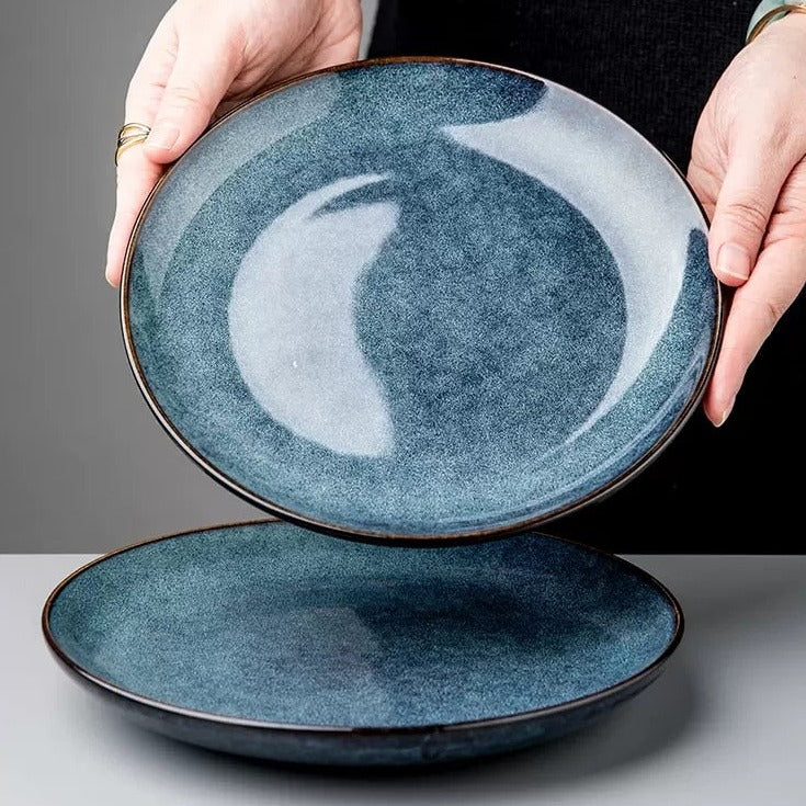 Azure Luxurious Ceramic Plate