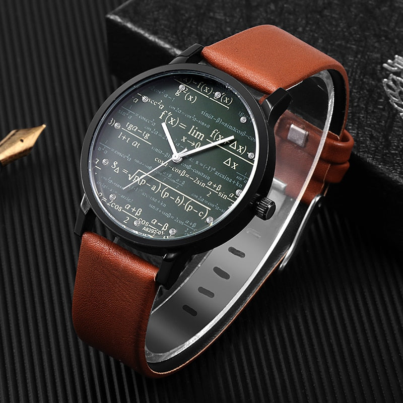Theodore Retro Leather Watch