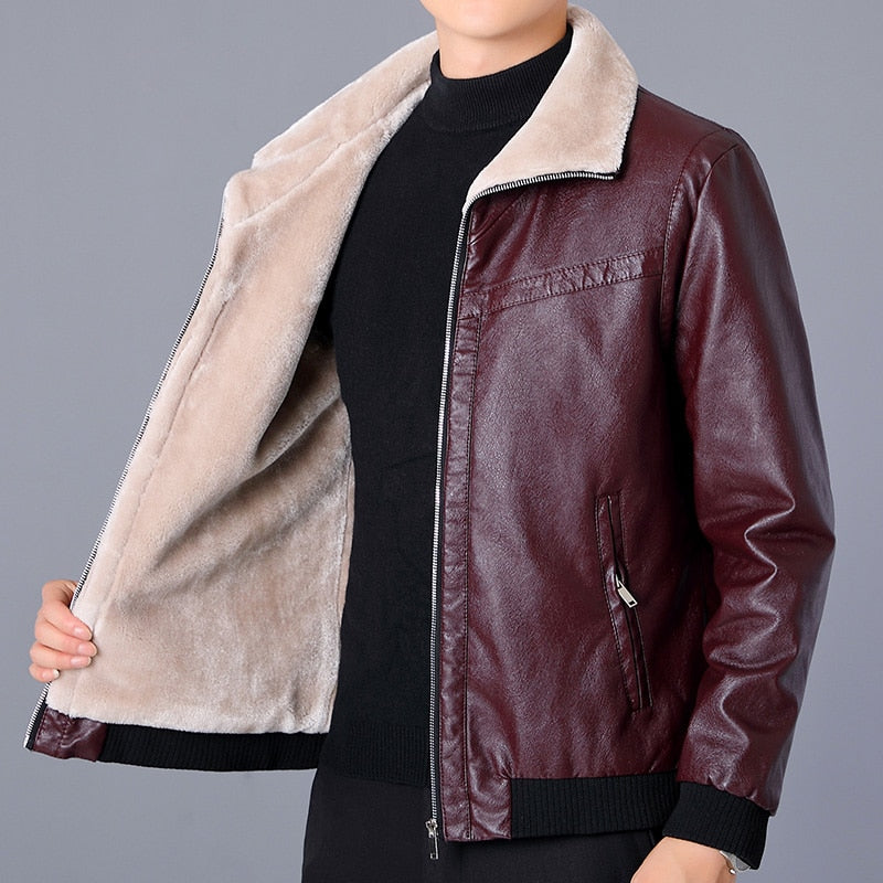Tom Harding Leather Biker Jacket