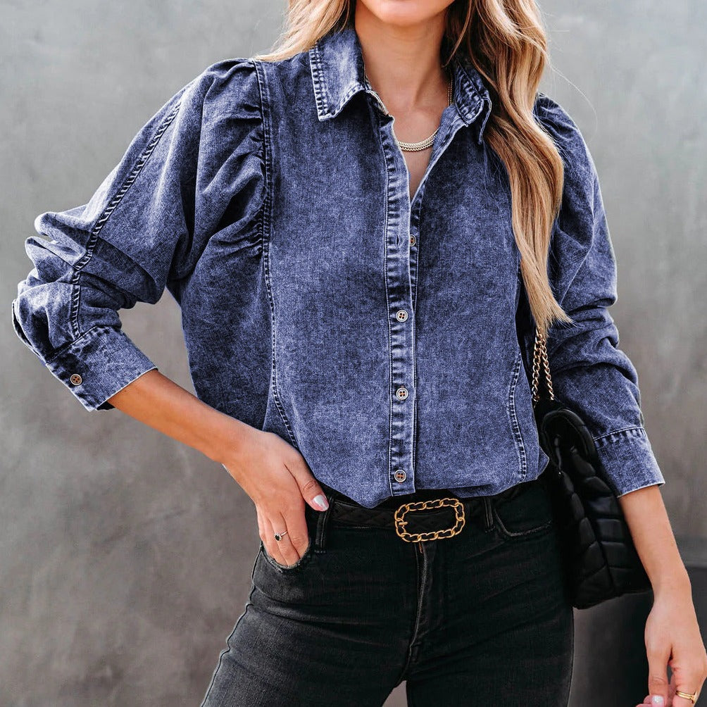 Izy Lynden Vintage Denim Top