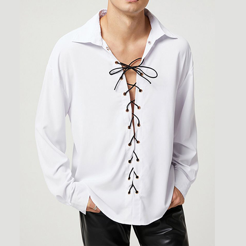 Cleo Stylish Lace Up Shirt