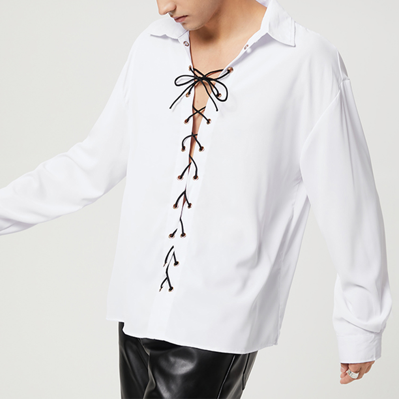 Cleo Stylish Lace Up Shirt
