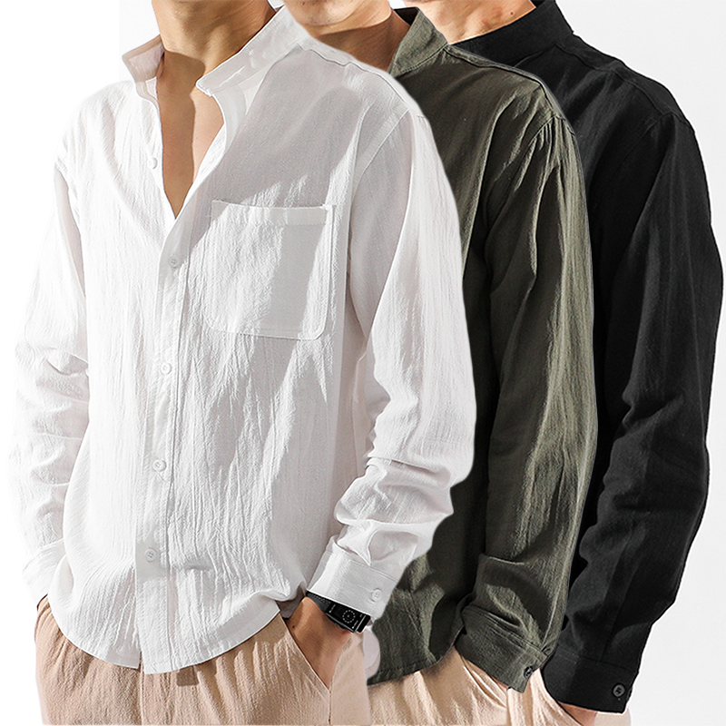 Saint Morris Contemporary Linen Shirt