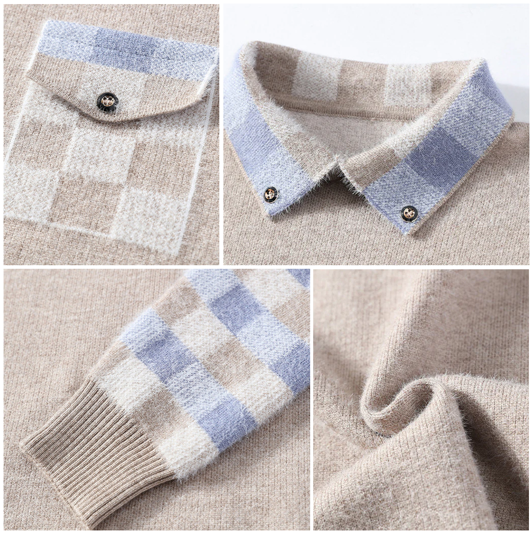 Saint Morris Cozy Collared Sweater